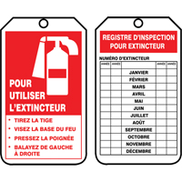 Safety Tags, Cardstock, 3-1/8" W x 5-7/8" H, French Nia-Chem Ltd.