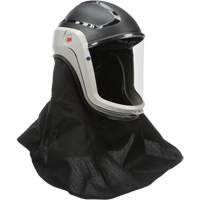 Assemblage de casque Versaflo avec visi&egrave;re de premi&egrave;re qualit&eacute; et enveloppe r&eacute;sistante aux flammes, Universel, Casque rigide, Bavette Simple Nia-Chem Ltd.