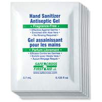 Hand Sanitizer Gel, 3.7 ml, Packet, 67.5% Alcohol SEE683 | Nia-Chem Ltd.