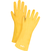 Rough-Finish Chemical-Resistant Gloves, Size 9, 14" L, PVC, Interlock Inner Lining, 47-mil Nia-Chem Ltd.