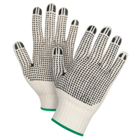 Heavyweight Double-Sided Dotted String Knit Gloves, Poly/Cotton, Double Sided, 7 Gauge, Medium SEE944 | Nia-Chem Ltd.