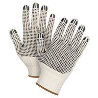 Heavyweight Double-Sided Dotted String Knit Gloves, Poly/Cotton, Double Sided, 7 Gauge, Large SEE945 | Nia-Chem Ltd.