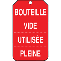 &eacute;tiquettes de s&eacute;curit&eacute; d'inspection et de contr&ocirc;le de l'&eacute;tat de l'&eacute;quipement, Papier cartonn&eacute;, 3-3/8" la x 5-7/8" h, Français Nia-Chem Ltd.