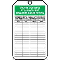 Safety Tags, Plastic, 3-1/8" W x 5-7/8" H, French Nia-Chem Ltd.