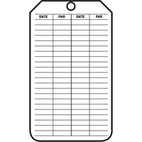 &eacute;tiquettes de s&eacute;curit&eacute; d'inspection et de contr&ocirc;le de l'&eacute;tat de l'&eacute;quipement, Plastique, 3-1/8" la x 5-7/8" h, Français Nia-Chem Ltd.