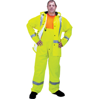 RZ900 Premium Traffic Rain Suit, Polyester/PVC, Medium, Lime-Yellow SEH114R | Nia-Chem Ltd.