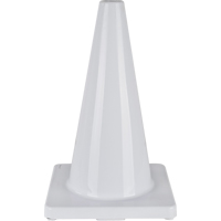 Coloured Traffic Cone, 18", White SEH135 | Nia-Chem Ltd.
