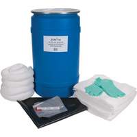 Trousse de lutte contre les d&eacute;versements pour &eacute;tabli, Huile seulement, Baril, Absorbance de 30 gal. US Nia-Chem Ltd.