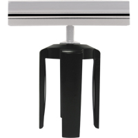 Support d'enseigne Tensabarrier avec adaptateur, Chrome Nia-Chem Ltd.