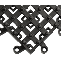 Tapis ErgoDeck avec crampons antid&eacute;rapants int&eacute;gr&eacute;s No 553, PVC, 1-1/2' la c, 1-1/2' lo, 7/8" &eacute;paisseur, Noir Nia-Chem Ltd.