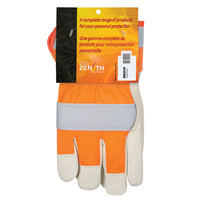Gants d'ajusteur &agrave; chaleur sup&eacute;rieure orange haute visibilit&eacute;, Grand, Paume en Cuir fleur de vache, Doublure en Thinsulate Nia-Chem Ltd.