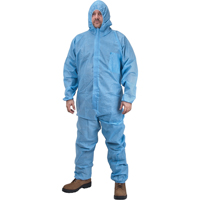 Premium Hooded Coveralls, X-Large, Blue, Polypropylene Nia-Chem Ltd.