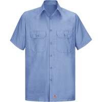 Short Sleeve Ripstop Shirt, Men's, 3X-Large, Blue SEU261 | Nia-Chem Ltd.