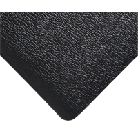 Deluxe Soft Step No. 444 Mats, Pebbled, 3' x 5' x 5/8", Black, PVC Sponge Nia-Chem Ltd.
