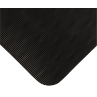 Tapis tr&egrave;s robuste pour panneau de contr&ocirc;le No 720, Ondul&eacute;, 3' x 10' x 5/8", Noir, PVC Nia-Chem Ltd.