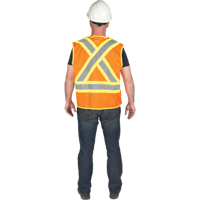 5-Point Tear-Away Premium Safety Vest , High Visibility Orange, Large/X-Large, Polyester Nia-Chem Ltd.