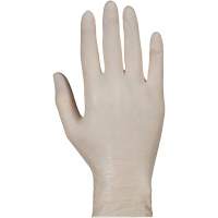 Gants jetables de calibre examen m&eacute;dical KeepKleen, Grand, Latex, 5 mils, Sans poudre, Blanc, Classe 2 Nia-Chem Ltd.