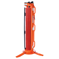 3-Legged Barrier, 50' L, Plastic, Orange Nia-Chem Ltd.