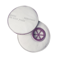 Filtre pour respirateur Diskit, Filtre contre les particules avec suppresion de vapeurs nuisibles, Vapeur organique/Filtre P100 Nia-Chem Ltd.