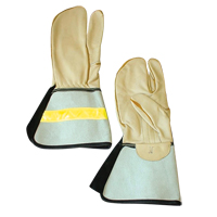 1 Finger Lineman's Glove, Medium, Grain Cowhide Palm Nia-Chem Ltd.