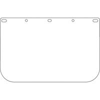 Dynamic Die Cut Faceshield Visor, PETG, Clear Tint Nia-Chem Ltd.