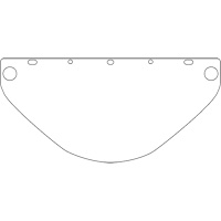 Dynamic Die Cut Faceshield Visor, PETG, Clear Tint Nia-Chem Ltd.