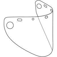 Dynamic Die Cut Formed Faceshield Visor, Polycarbonate, Clear Tint Nia-Chem Ltd.