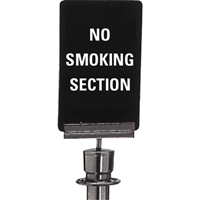 "No Smoking" Crowd Control Sign, 11" x 7", Plastic, English Nia-Chem Ltd.