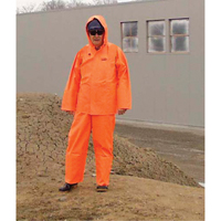 V&ecirc;tements imperm&eacute;ables Hurricane ignifuges et r&eacute;sistants &agrave; l'huile, v&ecirc;tements imperm&eacute;ables, 4T-Grand, Orange haute visibilit&eacute; Nia-Chem Ltd.