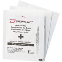 Gaze Dynamic, Tampon, 3" lo x 3" la, St&eacute;rile, Dispositif m&eacute;dical Classe 1 Nia-Chem Ltd.
