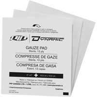 Gaze Dynamic, Tampon, 4" lo x 4" la, St&eacute;rile, Dispositif m&eacute;dical Classe 1 Nia-Chem Ltd.