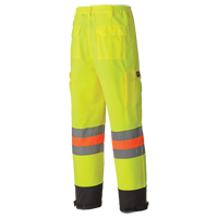 6009 Breathable Traffic Safety Pants, Polyester, X-Small, High Visibility Lime-Yellow Nia-Chem Ltd.