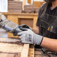 Gants r&eacute;sistants aux coupures, Taille Petit/7, Calibre 10, Rev&ecirc;tement Mousse de nitrile, Enveloppe en Dyneema, ASTM ANSI niveau A3/EN 388 niveau C Nia-Chem Ltd.