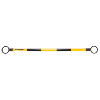 Telescopic Barricade Bar, 85" Extended Length, Black/Yellow Nia-Chem Ltd.