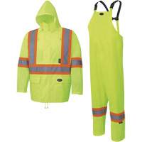 5619 150D Oxford Rain Suit, Polyester, 2X-Large, Lime-Yellow Nia-Chem Ltd.