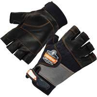 ProFlex 901 Half-Finger Leather Impact Gloves, Small, Grain Leather Palm, Hook & Loop Cuff Nia-Chem Ltd.