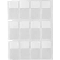 &eacute;tiquettes autoplastifiantes pour c&acirc;bles & fils de s&eacute;rie Core, Vinyle, 0,5" lo x 0,75" h, Transparent Nia-Chem Ltd.