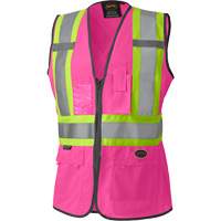 139PK Women's Safety Vest, Pink, X-Small, Polyester Nia-Chem Ltd.