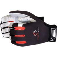 Clutch Gear&reg; Mechanic's Gloves, Grain Leather/Split Leather Palm, Size Small Nia-Chem Ltd.
