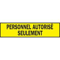 Warning Barricade Tape, French, 3" W x 200' L, 3.5 mils, Black on Yellow Nia-Chem Ltd.