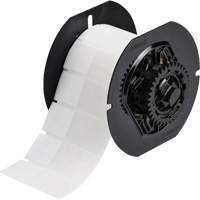 &eacute;tiquette autoplastifi&eacute;es pour fils et c&acirc;bles, Vinyle, 1" lo x 2,6" h, Incolore/blanc Nia-Chem Ltd.