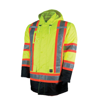 Parka de s&eacute;curit&eacute; doubl&eacute;, Jaune lime haute visibilit&eacute;, Grand Nia-Chem Ltd.