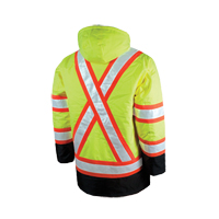 Parka de s&eacute;curit&eacute; doubl&eacute;, Jaune lime haute visibilit&eacute;, Grand Nia-Chem Ltd.