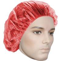 Bonnets bouffants, Polypropyl&egrave;ne, 21", Rouge Nia-Chem Ltd.