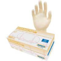 Gants jetables, Petit, Latex, 4 mils, Sans poudre, Naturel, Classe 2 Nia-Chem Ltd.