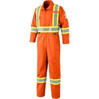 7702 Combinaison de s&eacute;curit&eacute; haute visibilit&eacute; ignifuge, Taille 36, Orange Nia-Chem Ltd.