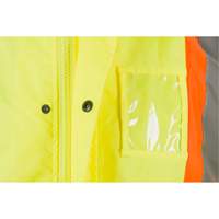 RZ1000 Rain Jacket, Polyester, Small, High Visibility Lime-Yellow SGM194 | Nia-Chem Ltd.