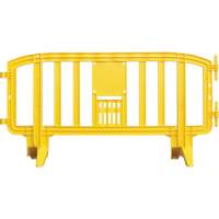 Movit Barricade, Interlocking, 78" L x 39" H, Yellow Nia-Chem Ltd.