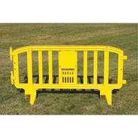 Movit Barricade, Interlocking, 78" L x 39" H, Yellow Nia-Chem Ltd.