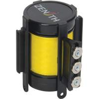 Cassette de ruban magn&eacute;tique pour barri&egrave;re de contr&ocirc;le des foules personnalis&eacute;e, 12', Ruban Jaune Nia-Chem Ltd.